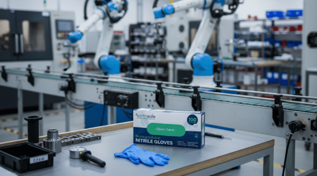Biodegradable gloves for Manufacturing